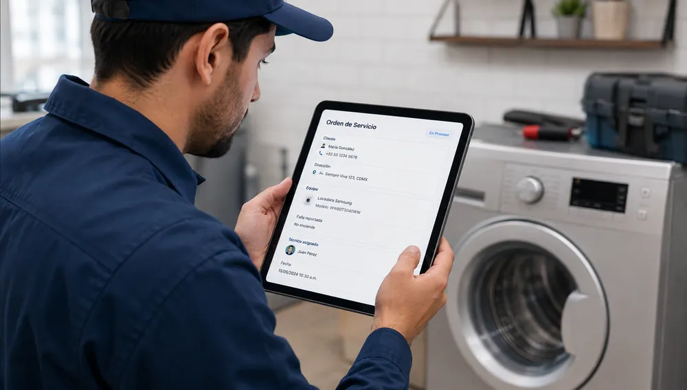Órdenes de servicio digitales en el sistema Servisoftt