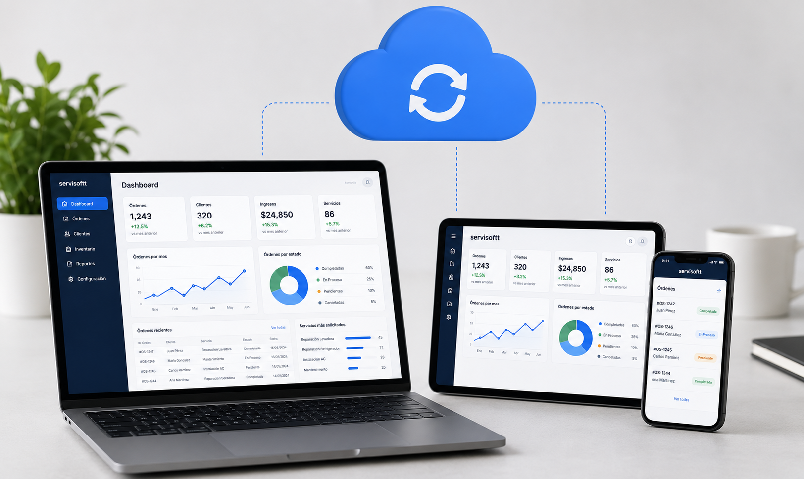 Software para servicentro en la nube accesible desde celular tablet y computadora - Servisoftt